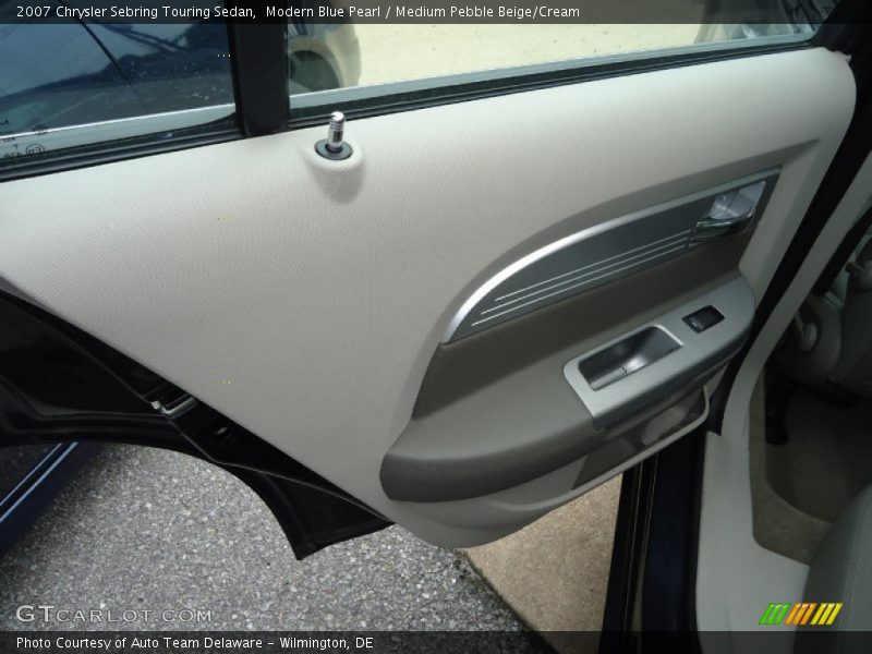 Modern Blue Pearl / Medium Pebble Beige/Cream 2007 Chrysler Sebring Touring Sedan