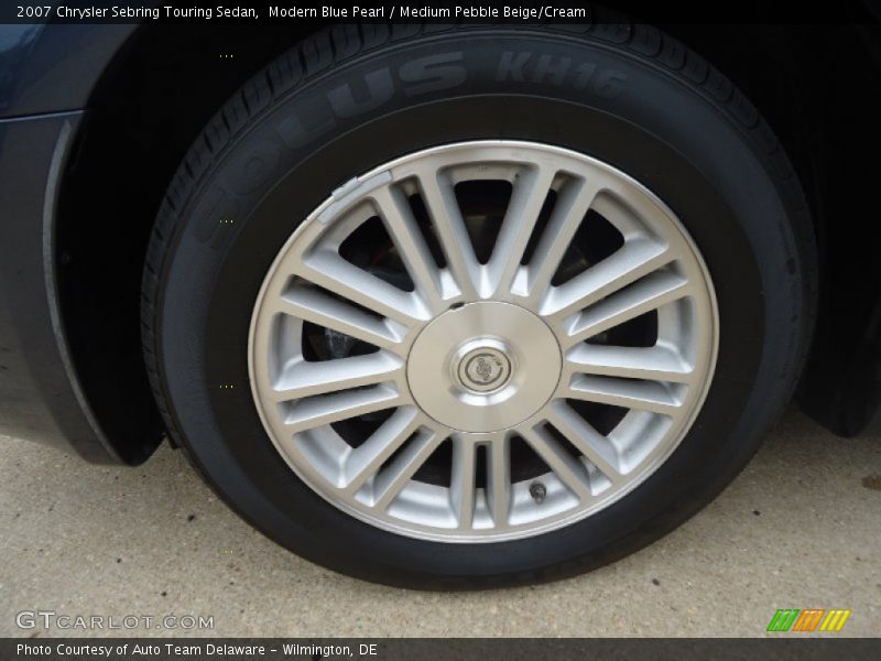 Modern Blue Pearl / Medium Pebble Beige/Cream 2007 Chrysler Sebring Touring Sedan
