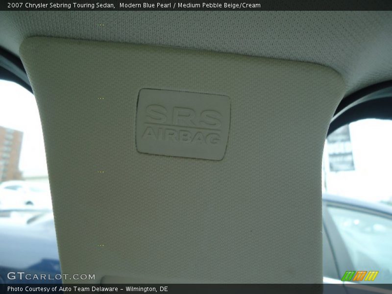 Modern Blue Pearl / Medium Pebble Beige/Cream 2007 Chrysler Sebring Touring Sedan