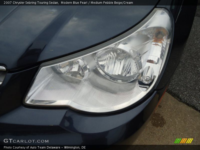 Modern Blue Pearl / Medium Pebble Beige/Cream 2007 Chrysler Sebring Touring Sedan