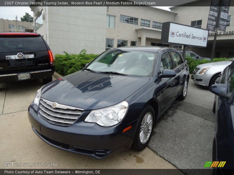 Modern Blue Pearl / Medium Pebble Beige/Cream 2007 Chrysler Sebring Touring Sedan