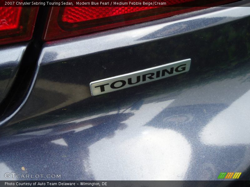 Modern Blue Pearl / Medium Pebble Beige/Cream 2007 Chrysler Sebring Touring Sedan