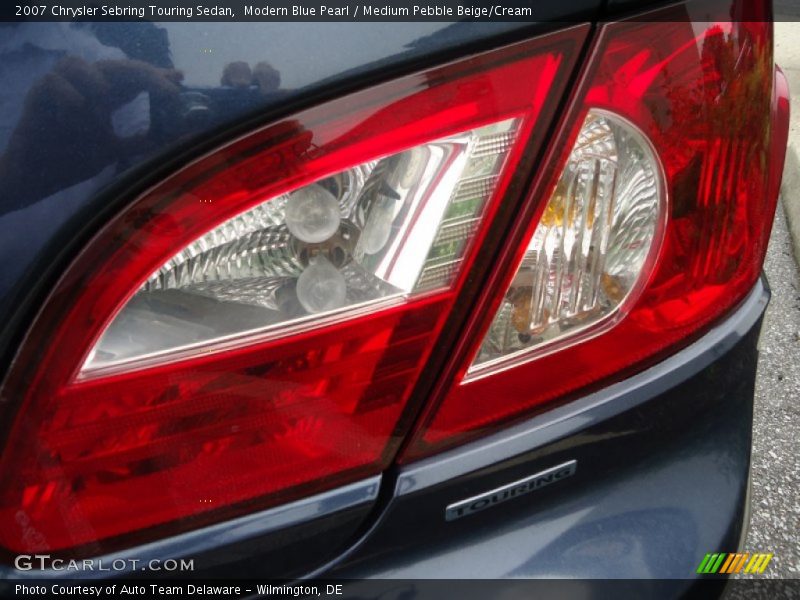 Modern Blue Pearl / Medium Pebble Beige/Cream 2007 Chrysler Sebring Touring Sedan