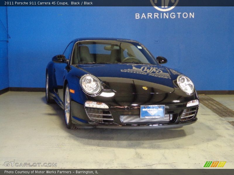 Black / Black 2011 Porsche 911 Carrera 4S Coupe