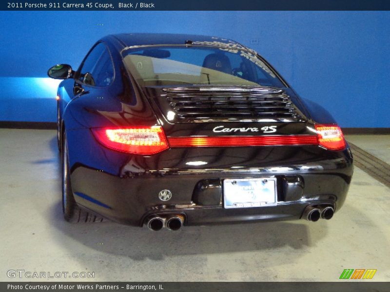 Black / Black 2011 Porsche 911 Carrera 4S Coupe