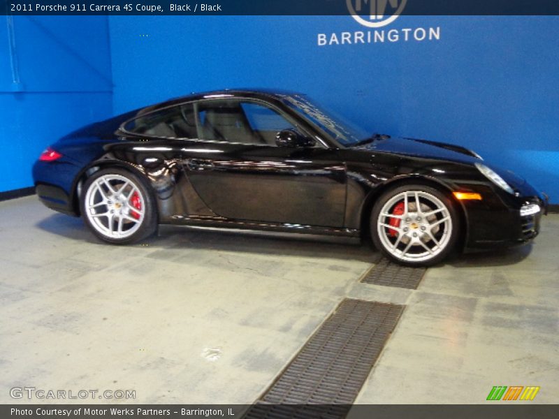 Black / Black 2011 Porsche 911 Carrera 4S Coupe
