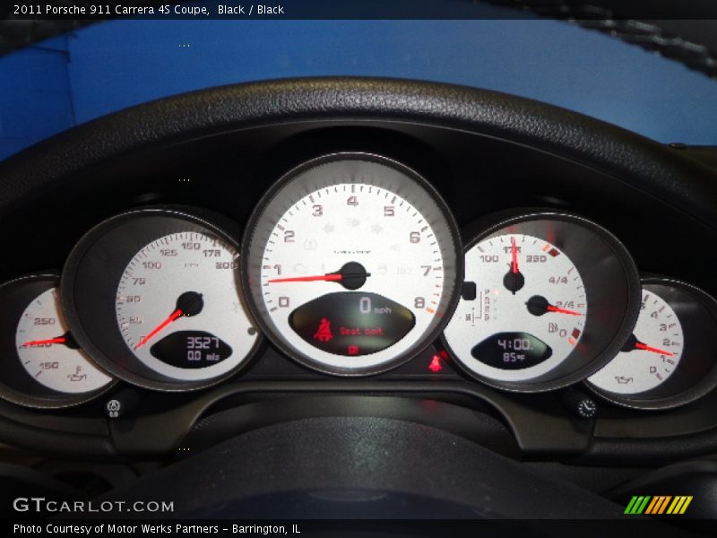 Black / Black 2011 Porsche 911 Carrera 4S Coupe