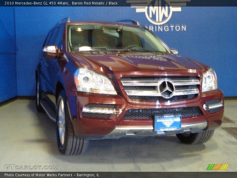Barolo Red Metallic / Black 2010 Mercedes-Benz GL 450 4Matic