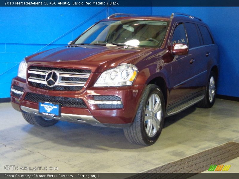 Barolo Red Metallic / Black 2010 Mercedes-Benz GL 450 4Matic
