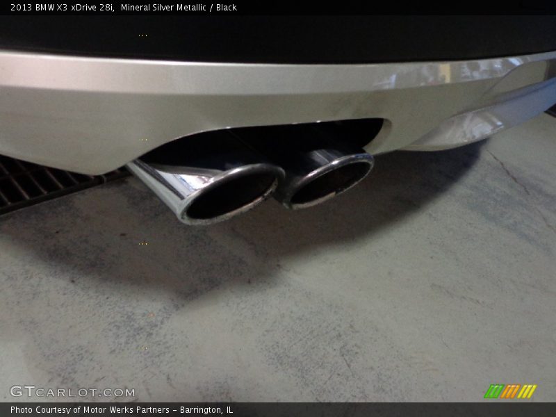 Mineral Silver Metallic / Black 2013 BMW X3 xDrive 28i