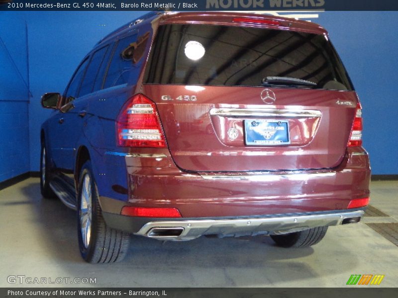 Barolo Red Metallic / Black 2010 Mercedes-Benz GL 450 4Matic