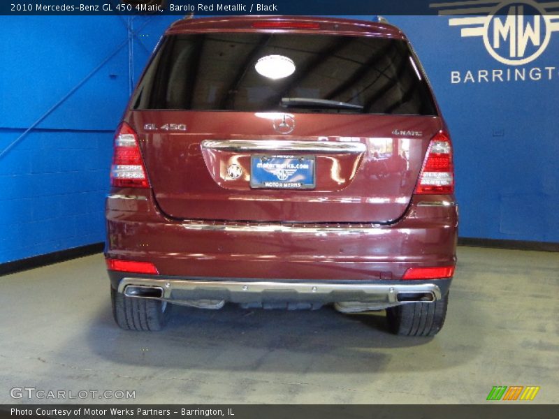 Barolo Red Metallic / Black 2010 Mercedes-Benz GL 450 4Matic