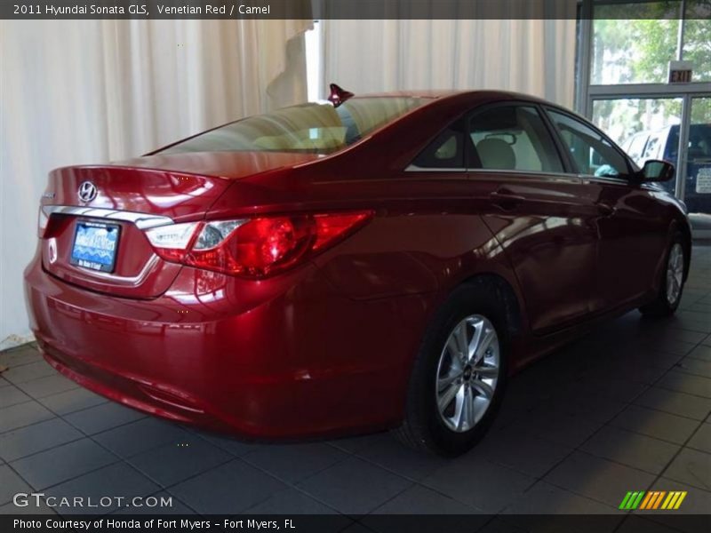 Venetian Red / Camel 2011 Hyundai Sonata GLS