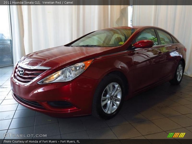 Venetian Red / Camel 2011 Hyundai Sonata GLS
