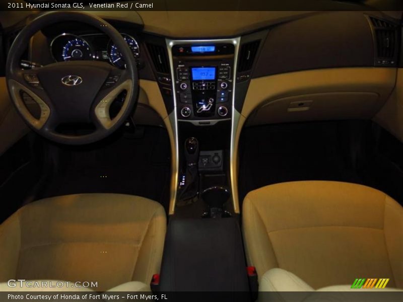 Venetian Red / Camel 2011 Hyundai Sonata GLS