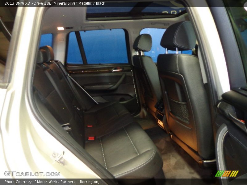 Mineral Silver Metallic / Black 2013 BMW X3 xDrive 28i