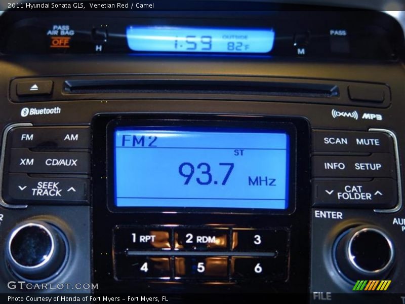 Venetian Red / Camel 2011 Hyundai Sonata GLS