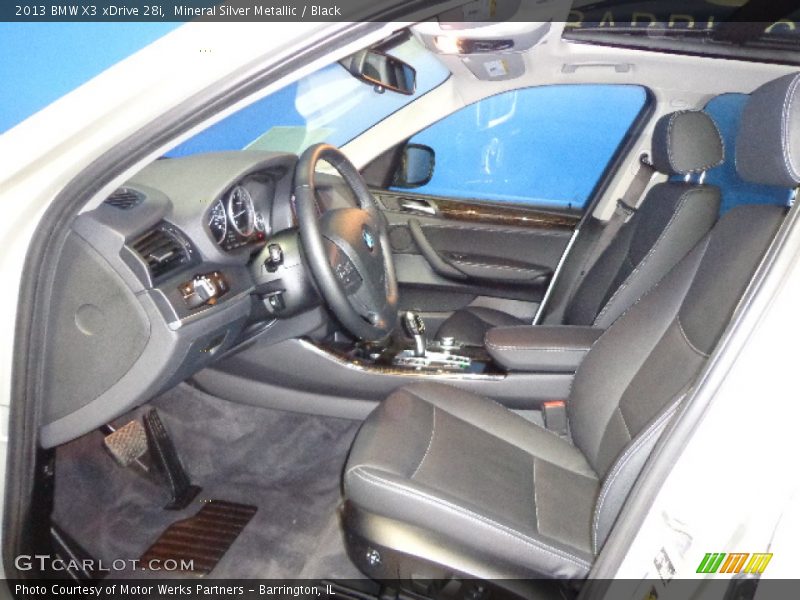 Mineral Silver Metallic / Black 2013 BMW X3 xDrive 28i