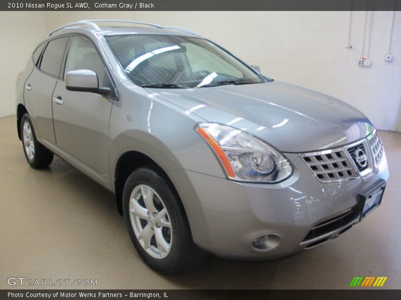 Gotham Gray / Black 2010 Nissan Rogue SL AWD