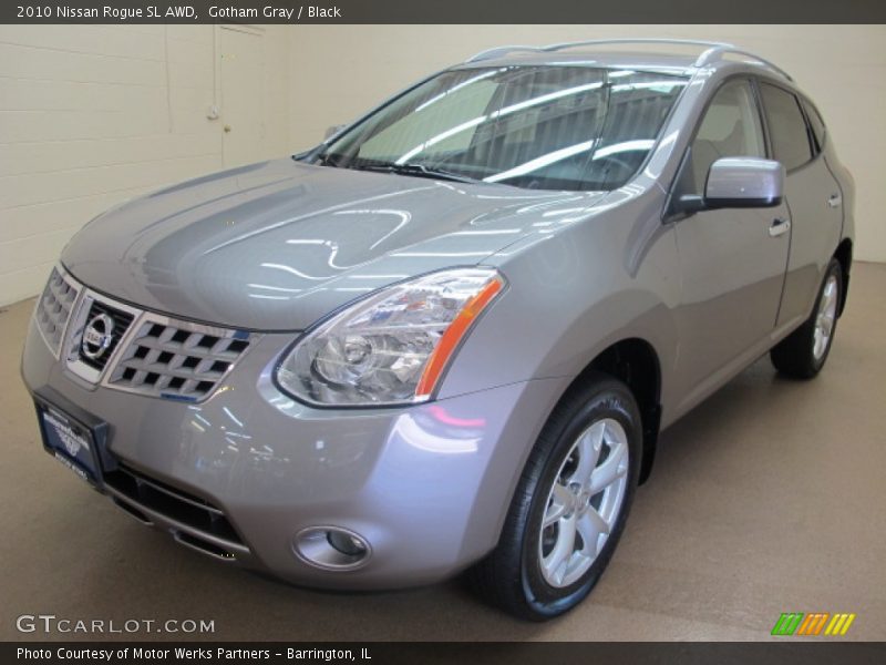 Gotham Gray / Black 2010 Nissan Rogue SL AWD