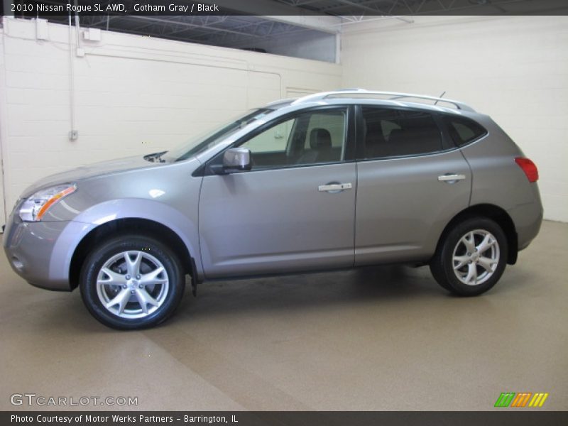 Gotham Gray / Black 2010 Nissan Rogue SL AWD