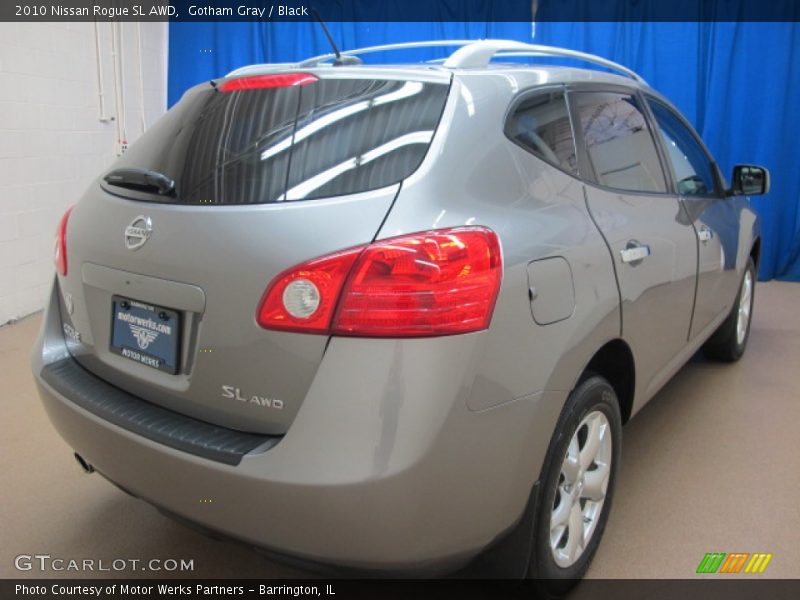 Gotham Gray / Black 2010 Nissan Rogue SL AWD