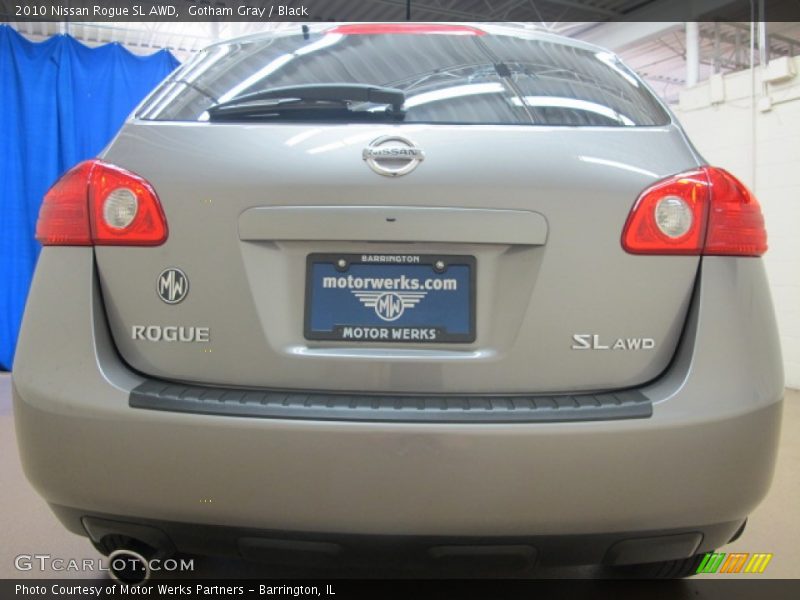 Gotham Gray / Black 2010 Nissan Rogue SL AWD