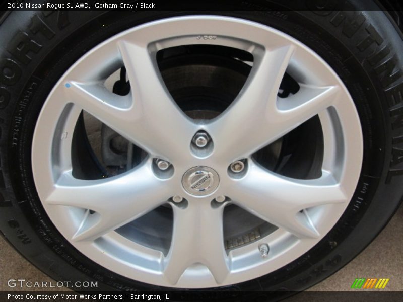 Gotham Gray / Black 2010 Nissan Rogue SL AWD