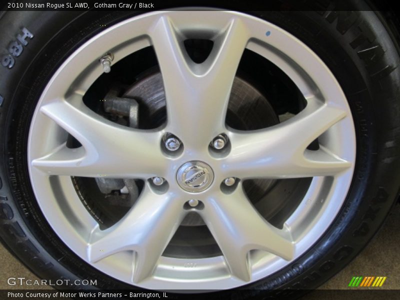 Gotham Gray / Black 2010 Nissan Rogue SL AWD
