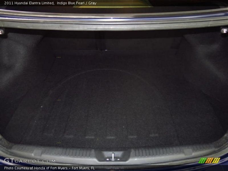 Indigo Blue Pearl / Gray 2011 Hyundai Elantra Limited