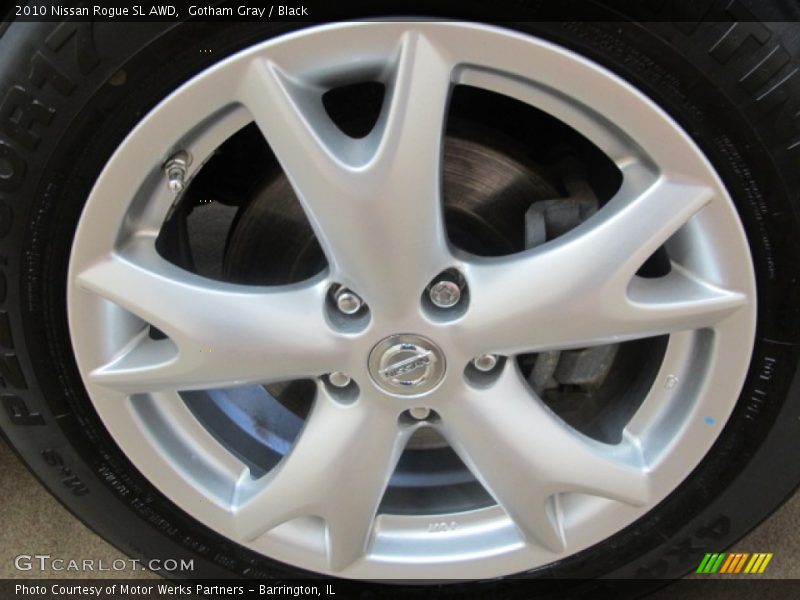 Gotham Gray / Black 2010 Nissan Rogue SL AWD