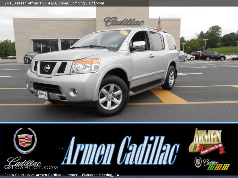 Silver Lightning / Charcoal 2011 Nissan Armada SV 4WD