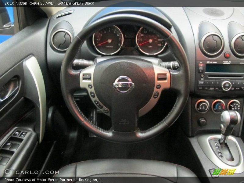 Gotham Gray / Black 2010 Nissan Rogue SL AWD