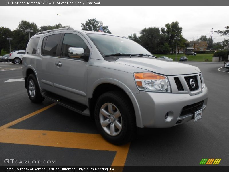 Silver Lightning / Charcoal 2011 Nissan Armada SV 4WD