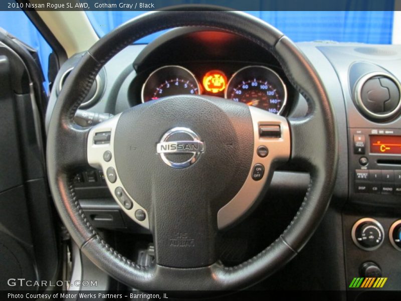 Gotham Gray / Black 2010 Nissan Rogue SL AWD