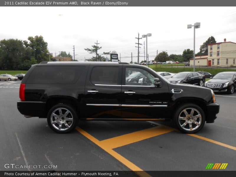Black Raven / Ebony/Ebony 2011 Cadillac Escalade ESV Premium AWD