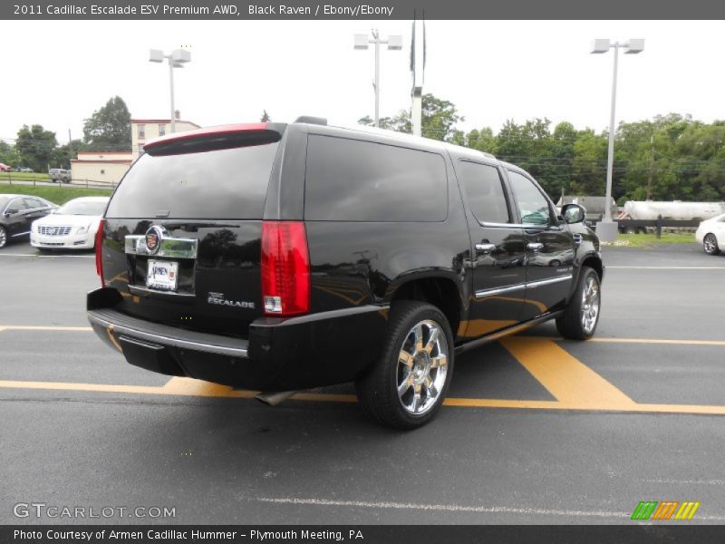 Black Raven / Ebony/Ebony 2011 Cadillac Escalade ESV Premium AWD