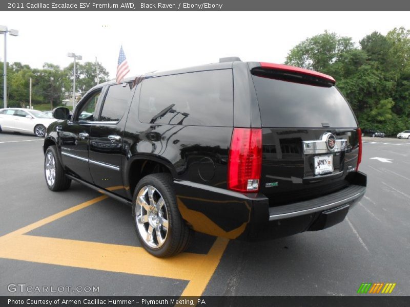 Black Raven / Ebony/Ebony 2011 Cadillac Escalade ESV Premium AWD