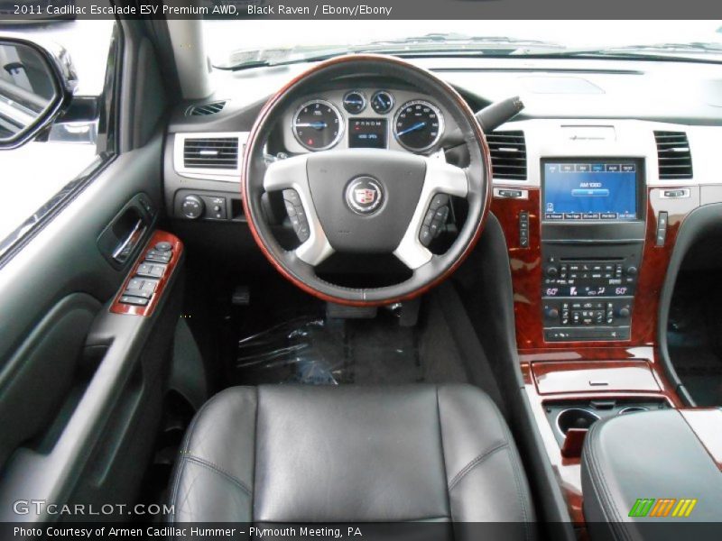 Black Raven / Ebony/Ebony 2011 Cadillac Escalade ESV Premium AWD