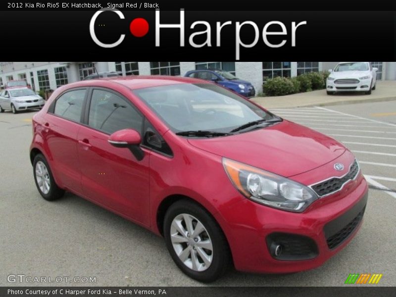 Signal Red / Black 2012 Kia Rio Rio5 EX Hatchback
