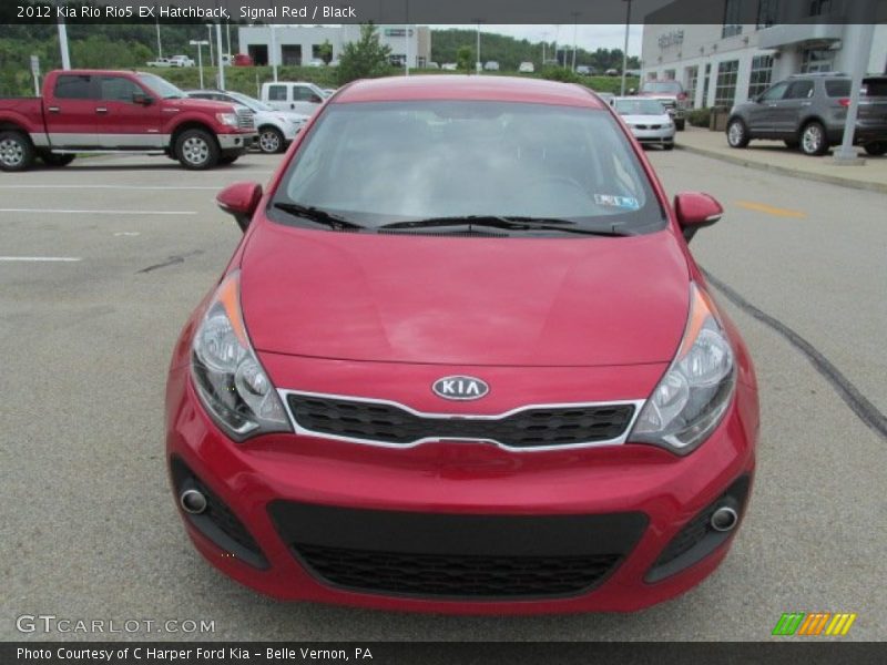 Signal Red / Black 2012 Kia Rio Rio5 EX Hatchback