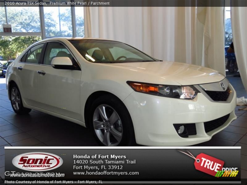 Premium White Pearl / Parchment 2010 Acura TSX Sedan
