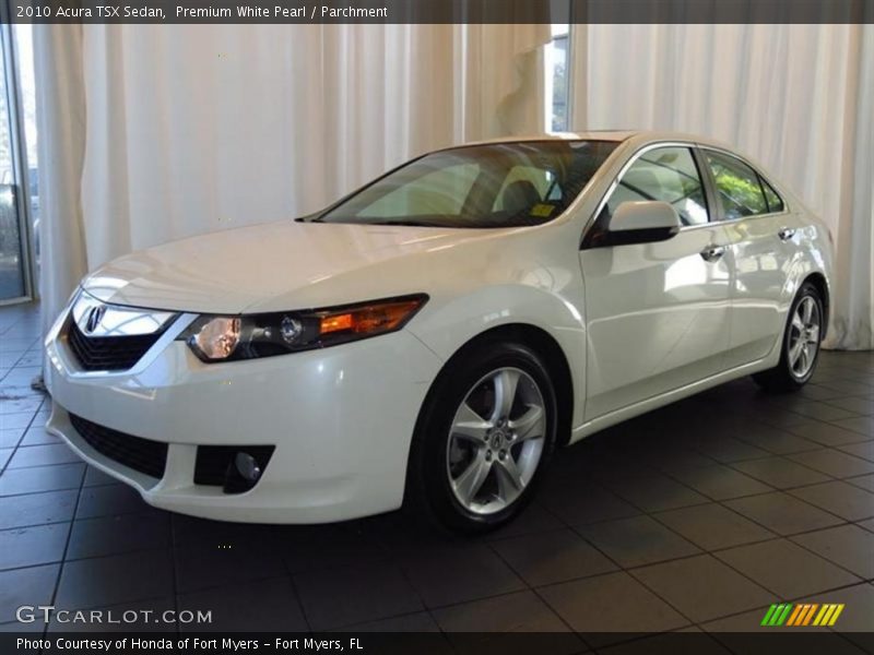 Premium White Pearl / Parchment 2010 Acura TSX Sedan