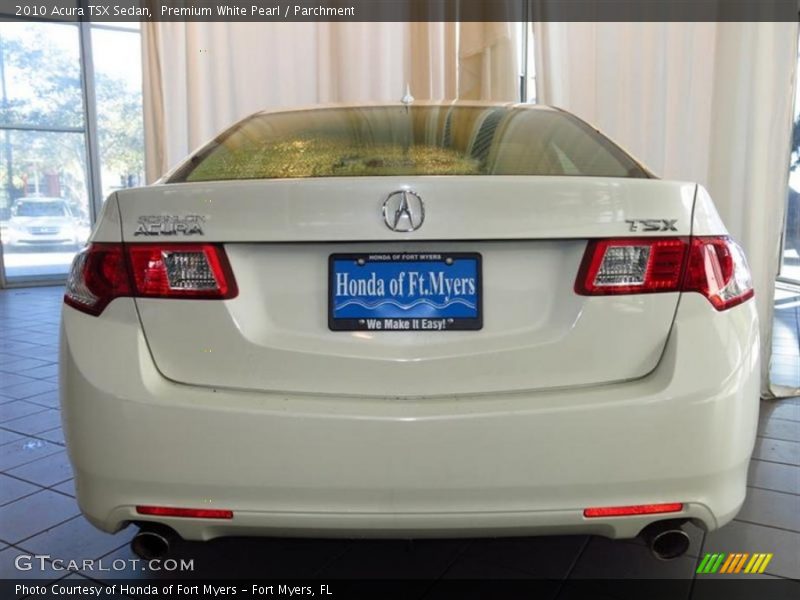 Premium White Pearl / Parchment 2010 Acura TSX Sedan