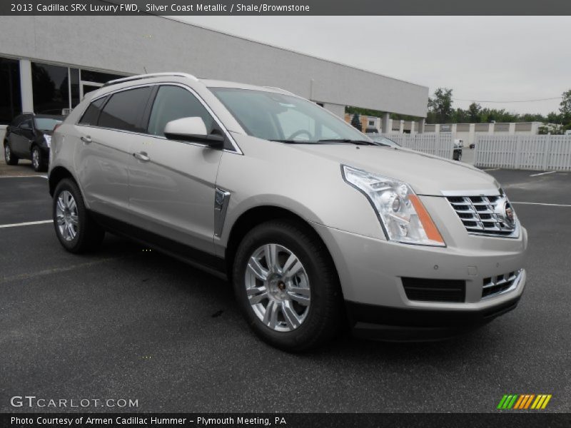 Silver Coast Metallic / Shale/Brownstone 2013 Cadillac SRX Luxury FWD