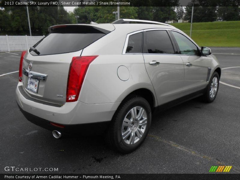 Silver Coast Metallic / Shale/Brownstone 2013 Cadillac SRX Luxury FWD