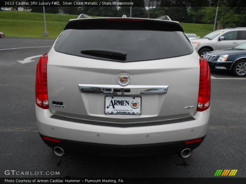 Silver Coast Metallic / Shale/Brownstone 2013 Cadillac SRX Luxury FWD