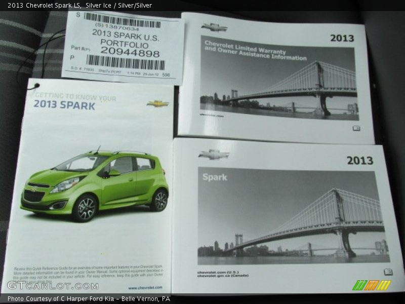 Books/Manuals of 2013 Spark LS