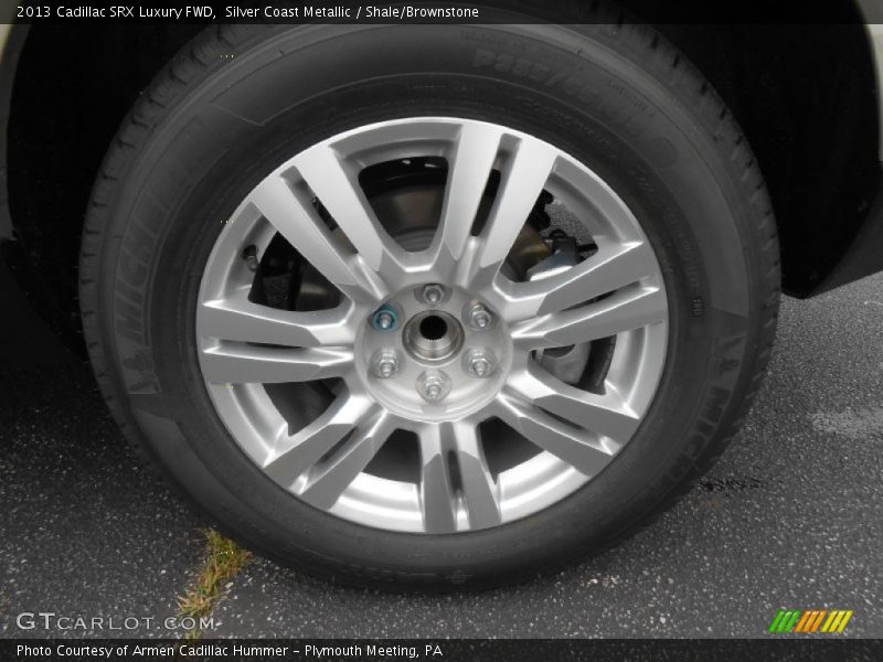 Silver Coast Metallic / Shale/Brownstone 2013 Cadillac SRX Luxury FWD