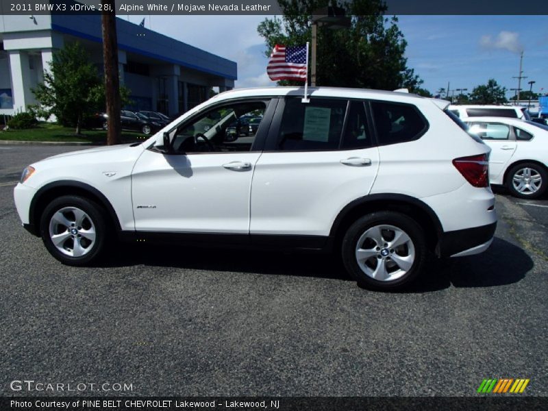 Alpine White / Mojave Nevada Leather 2011 BMW X3 xDrive 28i